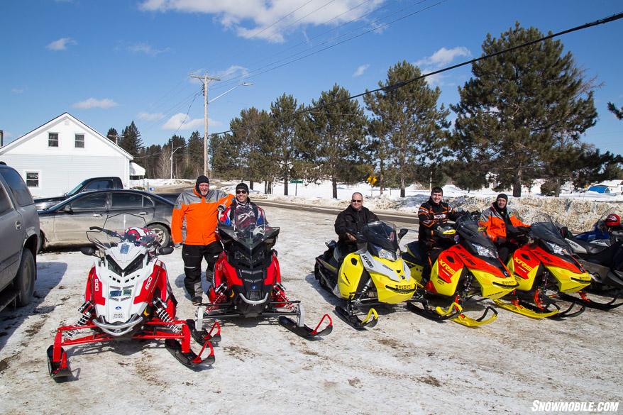 Smiling Snowmobilers