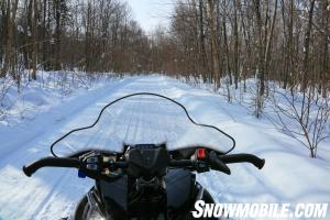 Ontario Snowmobile Trail Yamaha Cockpit