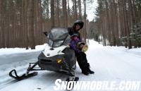 Father Daughter Snowmobile