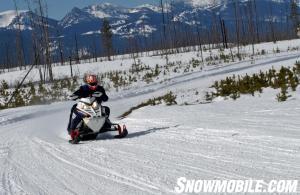 2016 Polaris 600 Indy SP Action Cornering