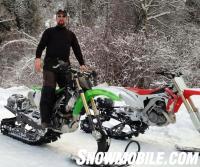 Evan Myler Snow Bike Rider